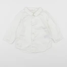 H&M - chemise blanc - 6/9 mois