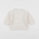 Vertbaudet - pull blanc - 6 mois