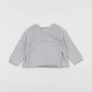 Vertbaudet - gilet gris - 6 mois