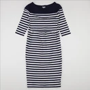 Vertbaudet - robe grossesse, allaitement, grossesse blanc, bleu - 34 à 36