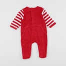 Vertbaudet - pyjama velours rouge - 1 mois