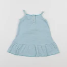 Petit Bateau - robe blanc, bleu - 3 mois