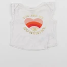 Bonton - tee-shirt blanc, or - 6 mois