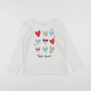 Vertbaudet - tee-shirt blanc - 6 ans