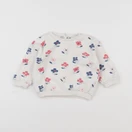 Tape à l'oeil - sweat blanc - 6 mois
