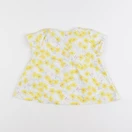 Petit Bateau - blouse blanc, jaune - 2 ans