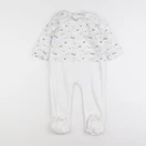 Vertbaudet - pyjama velours blanc - 2 ans