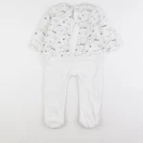 Vertbaudet - pyjama velours blanc - 2 ans