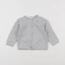 Vertbaudet - gilet gris - 12 mois