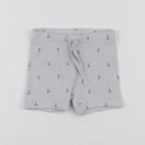 H&M - short bleu - 3/6 mois
