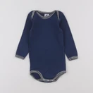 Petit Bateau - body bleu - 12 mois