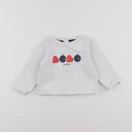 Jacadi - sweat blanc - 12 mois