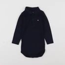 Petit Bateau - body à col bleu - 12 mois