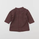Natalys - sous-pull gris, rouge - 3 mois