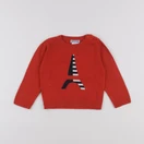 Jacadi - pull rouge - 18 mois
