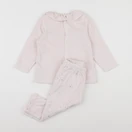 Vertbaudet - pyjama velours rose - 2 ans