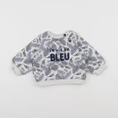 Tape à l'oeil - sweat beige, bleu - 12 mois