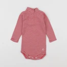 Petit Bateau - body à col rose - 6 mois