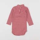 Petit Bateau - body à col rose - 6 mois