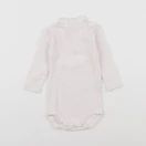 Petit Bateau - body à col rose - 6 mois