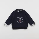 Petit Bateau - sweat bleu - 12 mois