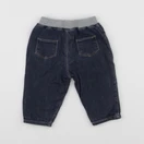 Petit Bateau - jean doublé bleu - 6 mois