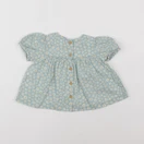 Vertbaudet - blouse vert - 6 mois