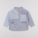 Zara - chemise bleu, blanc - 18 mois à 2 ans