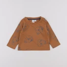 Vertbaudet - tee-shirt marron - 6 mois