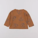 Vertbaudet - tee-shirt marron - 6 mois