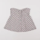 Petit Bateau - robe taupe - 3 mois