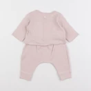 Petit Bateau - ensemble rose - 1 mois