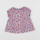 Petit Bateau - blouse rouge - 6 mois