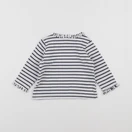 H&M - tee-shirt blanc, bleu - 3/6 mois