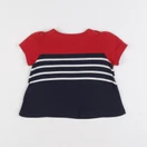 Petit Bateau - tee-shirt bleu, blanc - 6 mois