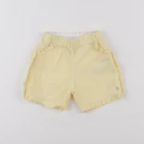 Petit Bateau - short blanc, jaune - 18 mois