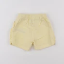 Petit Bateau - short blanc, jaune - 18 mois