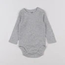 H&M - body gris - 3 mois