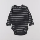 H&M - body gris - 3 mois