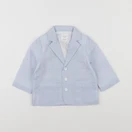 Carrément Beau - veste blanc, bleu - 6 mois
