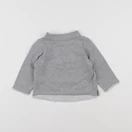 Vertbaudet - polo gris - 9 mois