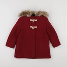 Vertbaudet - manteau rouge - 4 ans