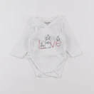 Vertbaudet - body blanc - 1 mois