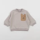 H&M - sweat beige - 3/6 mois