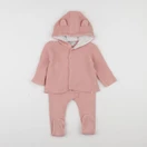 Vertbaudet - ensemble rose - 12 mois