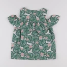 Vertbaudet - blouse vert - 6 ans