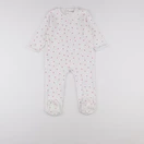 Vertbaudet - pyjama velours blanc - 2 ans