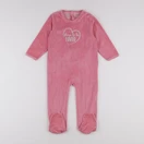 Vertbaudet - pyjama velours rose - 2 ans