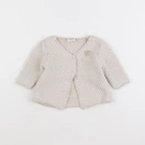 Tape à l'oeil - gilet beige - 9 mois