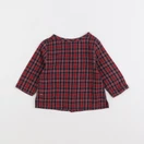 H&M - chemise bleu, rouge - 1/3 mois